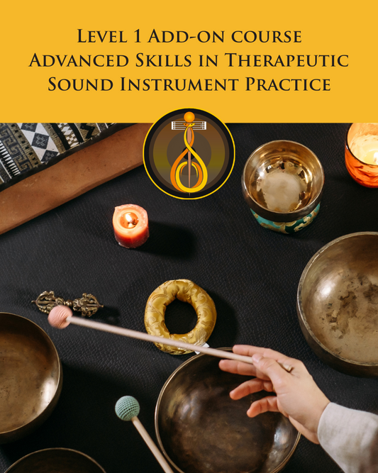 Level 1 Add-On: Advanced Skills in Therapeutic Instrument Practice (In-Person or Live Online via ZOOM)