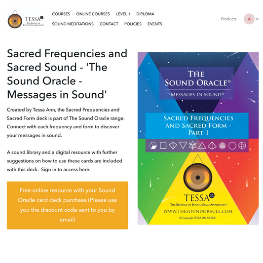 The Sound Oracle Cards - Sacred Frequencies and Sacred Form