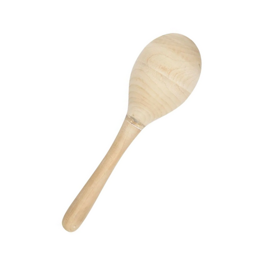 Natural wooden maracas