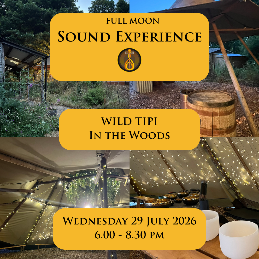 Full Moon Sound Experience at the Wild Tipi, Finnebrogue Woods - Wednesday 29 July 2026 @ 6.00 - 8.30 pm
