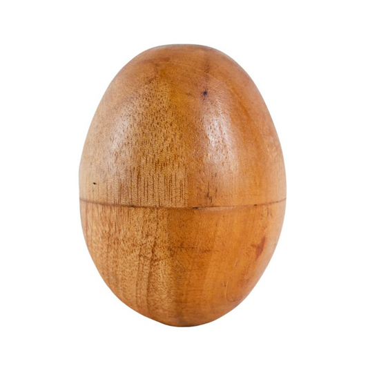 Natural wooden egg shakers
