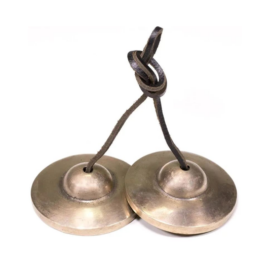 Metal tingsha cymbals - Plain or Designed Available